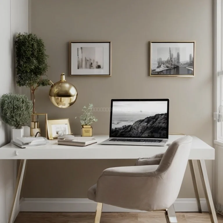 Innenansicht eines stilvollen Apartments mit Kunstobjekten